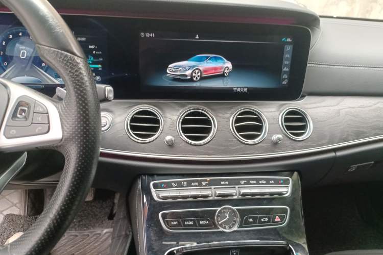 Used Mercedes-Benz E-Class 2016 E 300 L Sporty and Stylish Model Audio And AC Panel