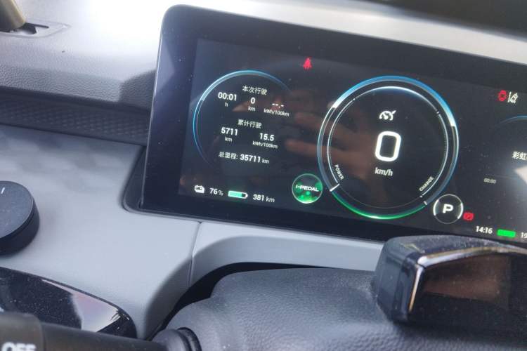 Used AION Y 2021 70 Enjoyment Tech Edition Odometer Close Up