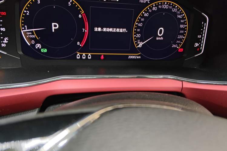 Used Volkswagen T-Cross 2020 280TSI DSG Luxury Edition Odometer Close Up