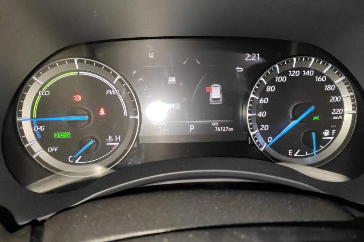 Used Toyota Highlander 2022 Dual-Engine 2.5L Four-Wheel Drive Prestige Version 7 Seats Instrument Cluster