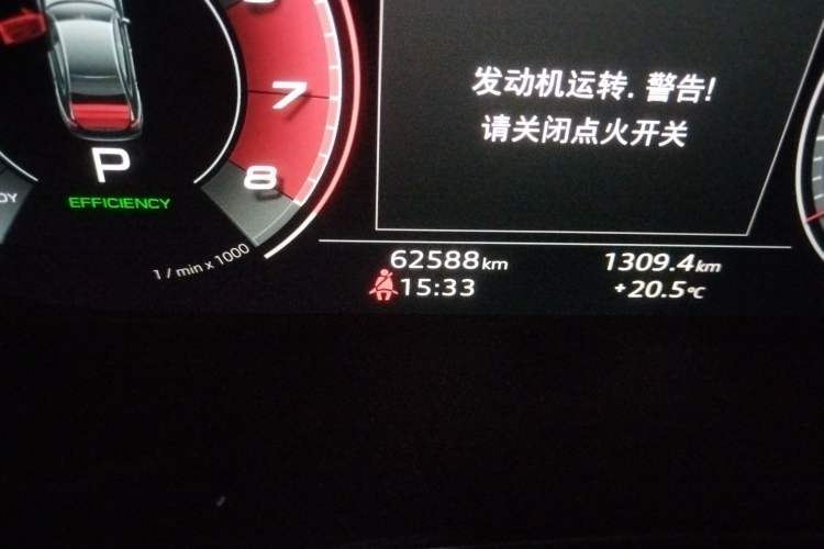 Used Audi A4L 2020 40 TFSI Fashionable and Elegant Model Odometer Close Up