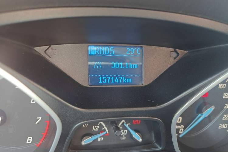 Used Ford Focus 2012 Hatchback 1.6L Automatic Comfort Model Odometer Close Up