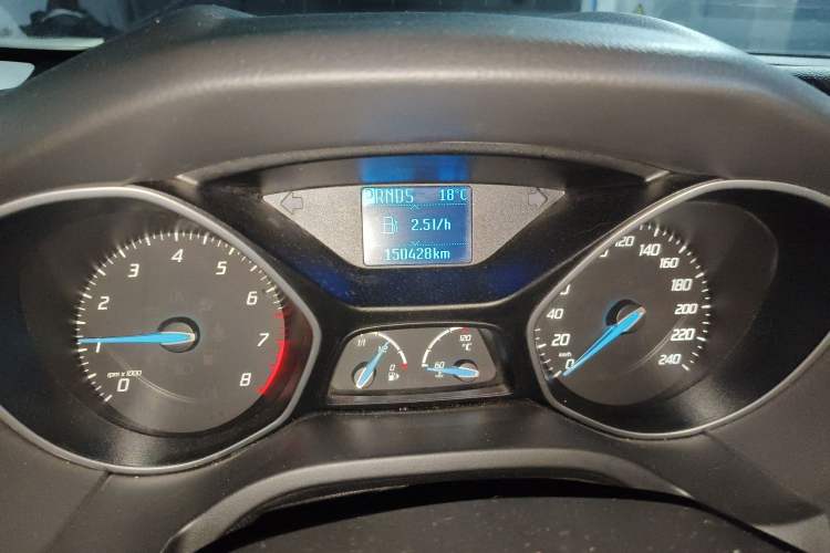 Used Ford Focus 2012 Hatchback 1.6L Automatic Comfort Model Odometer Close Up