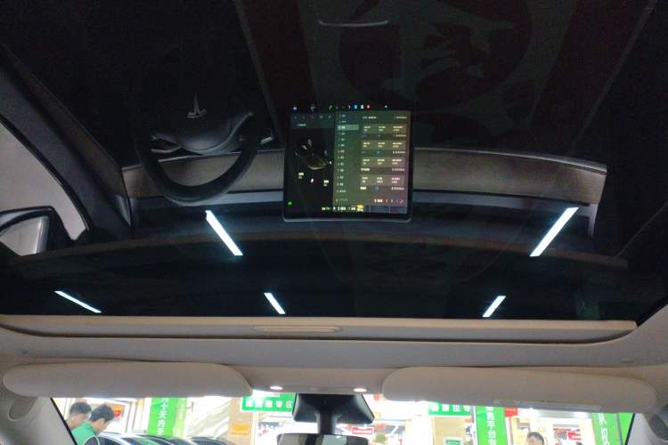 Used Tesla Model Y 2021 Standard Range Rear-Wheel Drive Version Headliner