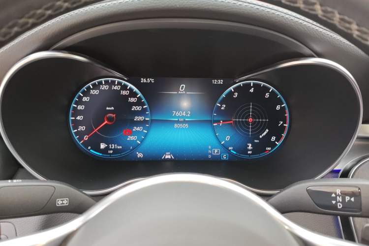 Used Mercedes-Benz GLC Coupe 2021 GLC 300 4MATIC Coupe SUV Odometer Close Up