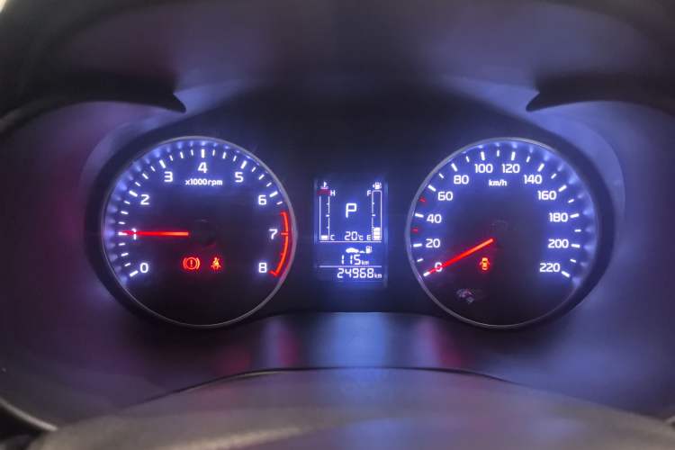 Used Kia Pegas 2020 Revised Version 1.4L Automatic Comfortable with Sunroof Instrument Cluster