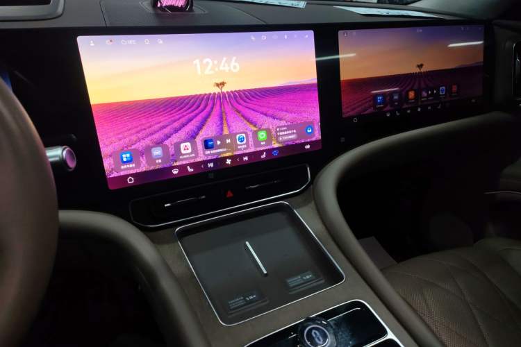 Used Hima AITO M9 2024 Range-Extended Ultra Version 52 kWh 5-Seater Model Audio And AC Panel