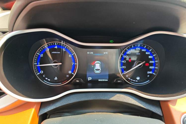 Used Geely Auto Vision S1 2018 1.5L CVT Fongchi Model Odometer Close Up