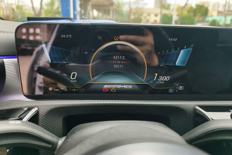 Used Mercedes-Benz A AMG 2020 AMG A 35 L 4MATIC Odometer Close Up