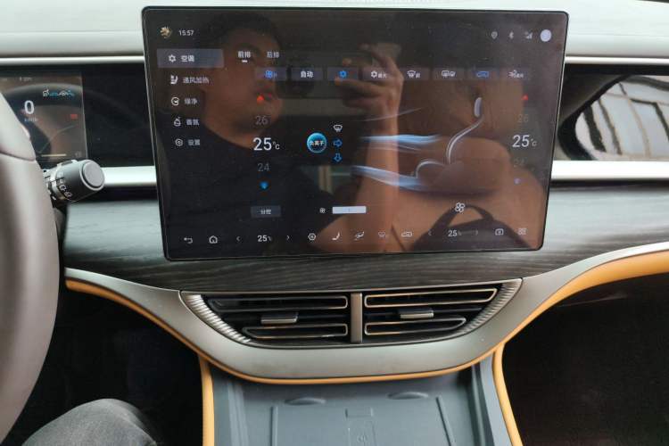 Used Denza D9 2024 DM-i 980 Four-Wheel Drive Prestige Model Audio And AC Panel