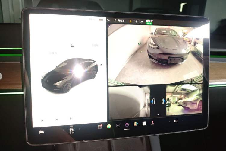 Used Tesla Model Y 2021 Standard Range Rear-Wheel Drive Version Audio And AC Panel