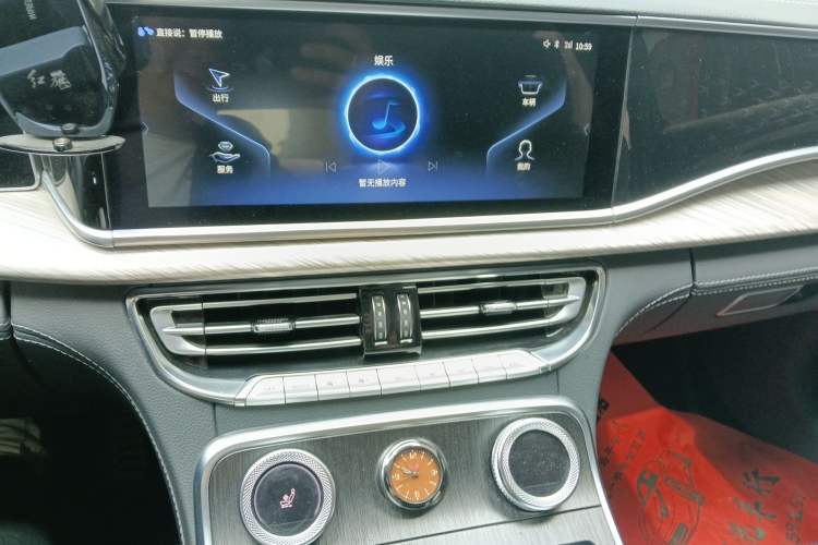 Used Hongqi H9 2022 3.0T Smart Connect Flagship Four-Seater Version Audio And AC Panel