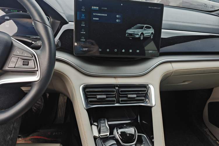 Used BYD Song PLUS New Energy 2021 EV Deluxe Model Audio And AC Panel