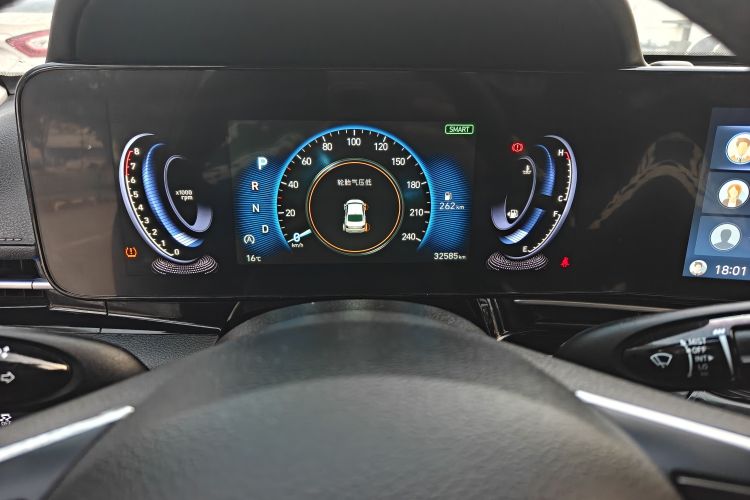 Used Hyundai Mistra 2021 1.8L CVT GLX Elite Edition Odometer Close Up