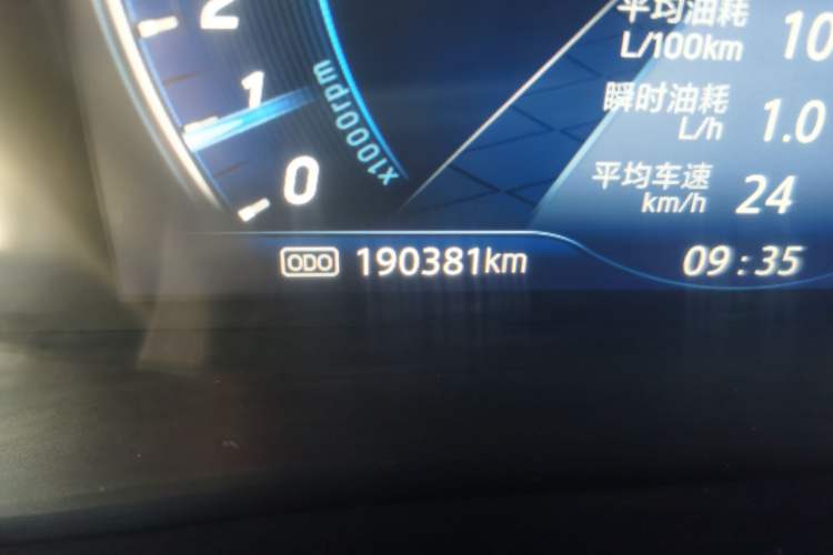 Used JMC Yusheng S350 2020 2.0T Manual 4x4 Gasoline Comfort Edition Odometer Close Up