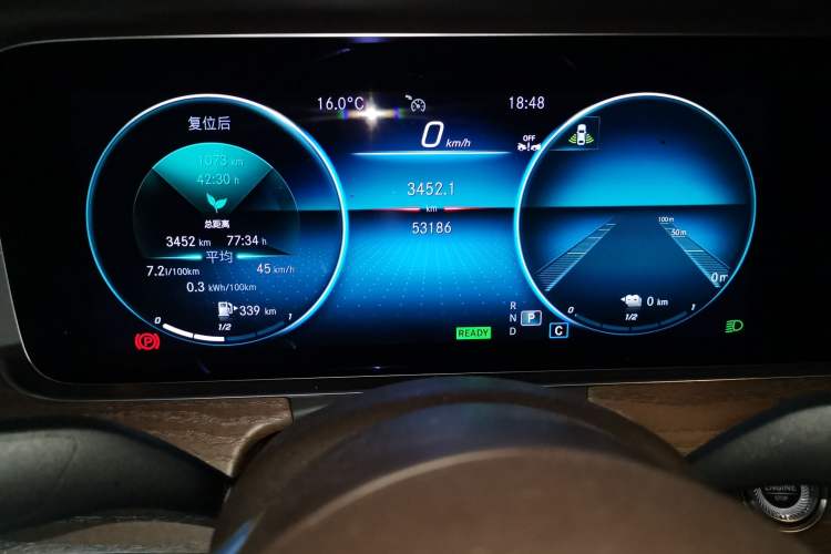 Used Mercedes-Benz E-Class New Energy 2022 Facelift E 350 e L Plug-in Hybrid Sedan Instrument Cluster