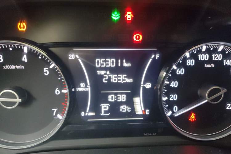 Used Honda Envix 2019 180TURBO CVT Enjoyment Edition China VI Odometer Close Up