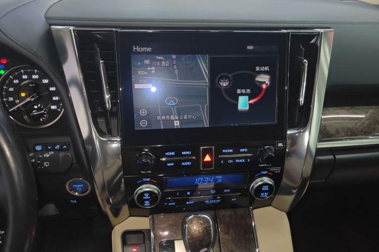 Used Toyota Vellfire 2021 Crown Dual-Engine 2.5L HV Supreme Edition Audio And AC Panel