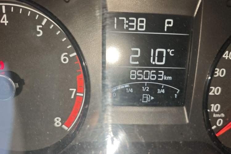 Used Volkswagen Polo 2016 1.4L Automatic Trendy Model Odometer Close Up