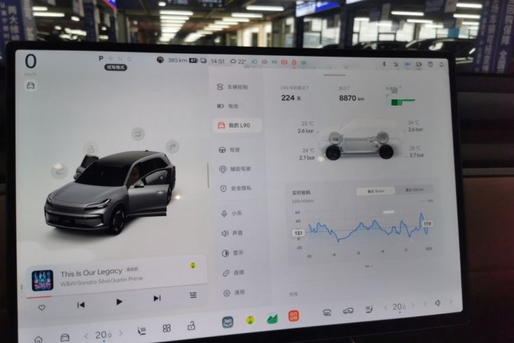 Used ONVO Luxeed L90 2025 Model—Max Six-Seater Version Instrument Cluster