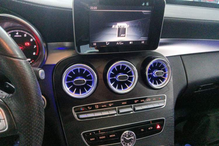 Used Mercedes-Benz C-Class 2017 Facelift C 200 L Sport Edition Audio And AC Panel