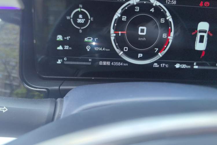 Used BAIC Off-Road BJ60 2022 2.0T Weekend Edition Five-Seater Odometer Close Up