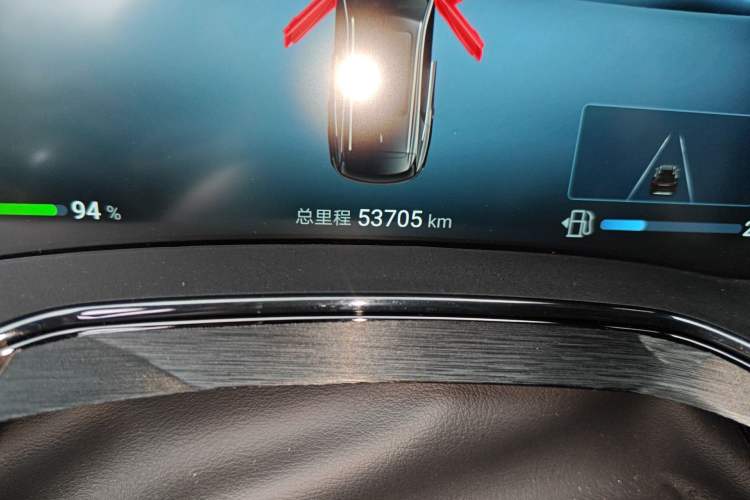 Used BYD Tang New Energy 2024 DM-i Glory Edition 112KM Prestige Model Odometer Close Up
