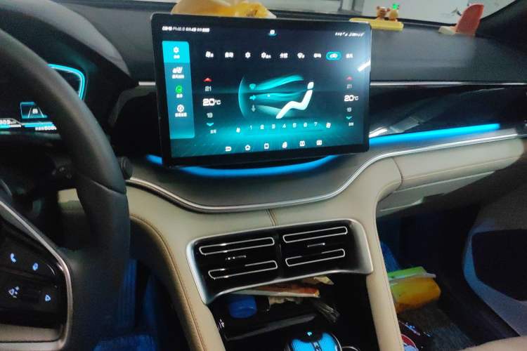 Used BYD Song PLUS New Energy 2021 DM-i 110KM Flagship PLUS Audio And AC Panel