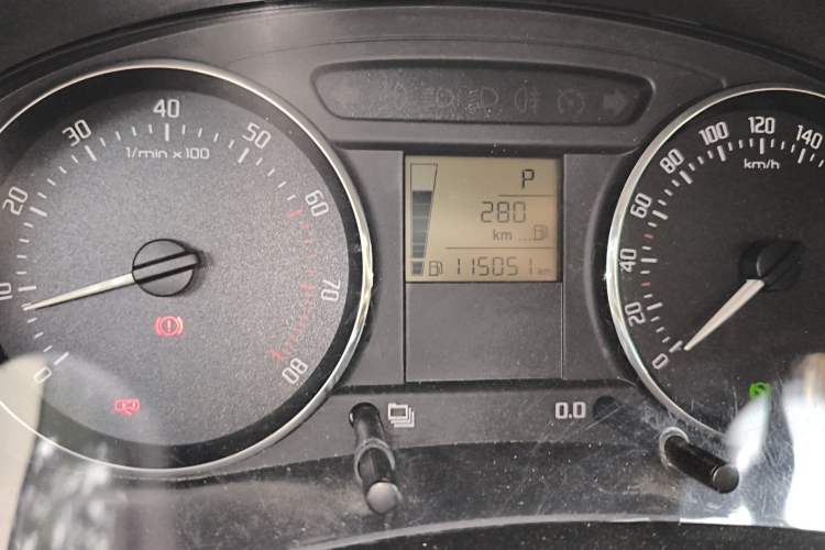 Used Skoda Fabia 2012 1.4L Automatic Crystal Edition Odometer Close Up