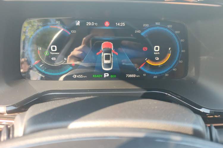 Used AION S 2019 Meizu 630 Safety Smart Drive Edition Odometer Close Up