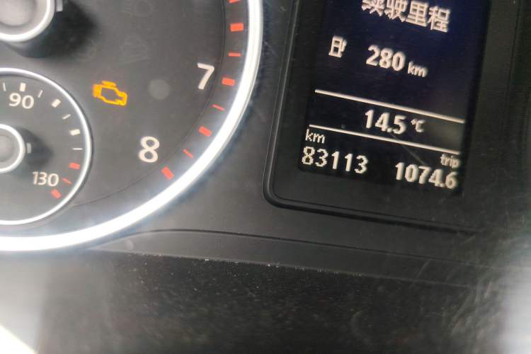 Used Volkswagen Tiguan 2012 1.8TSI Automatic Two-Wheel Drive Elite Edition Odometer Close Up