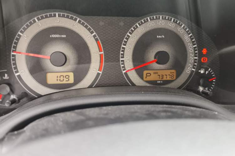 Used Toyota Corolla 2013 Special Edition 1.6L Automatic Cool GL Model Odometer Close Up