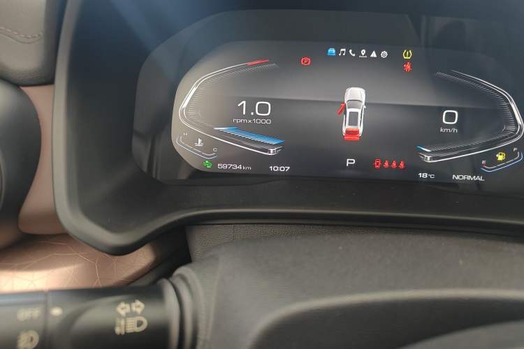 Used Wey VV5 2020 1.5T Two-Wheel Drive Smart Pioneer Odometer Close Up