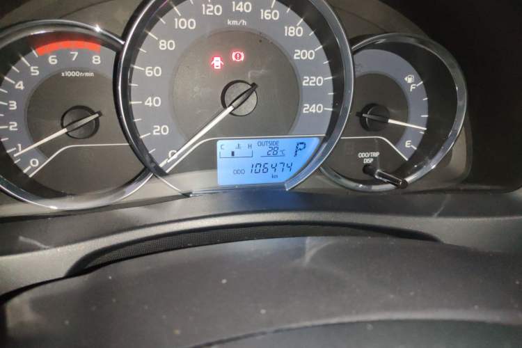 Used Toyota Corolla 2017 Revised Version 1.2T S-CVT GL Odometer Close Up