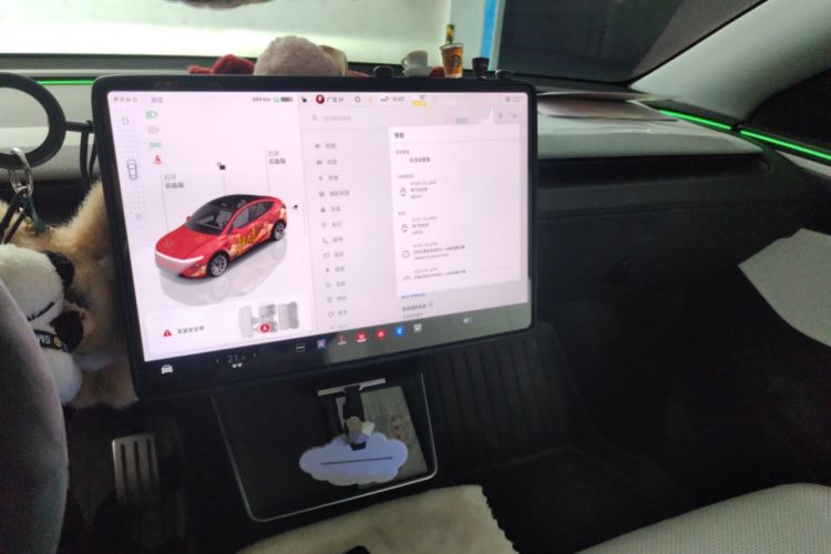 Used Tesla Model Y 2025 Updated Version Long-Range All-Wheel Drive Audio And AC Panel