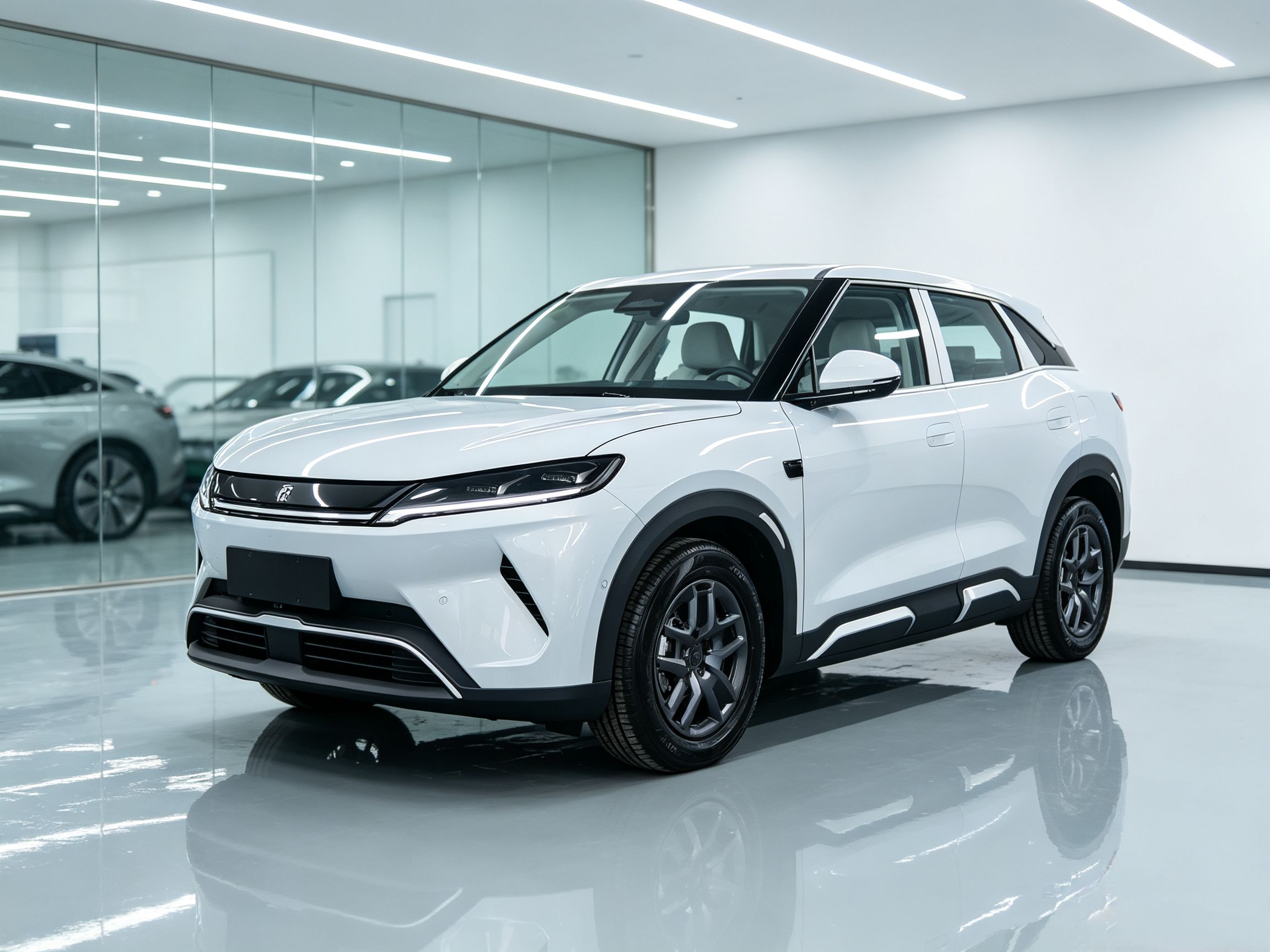 Unter der Vorderseite des Autos