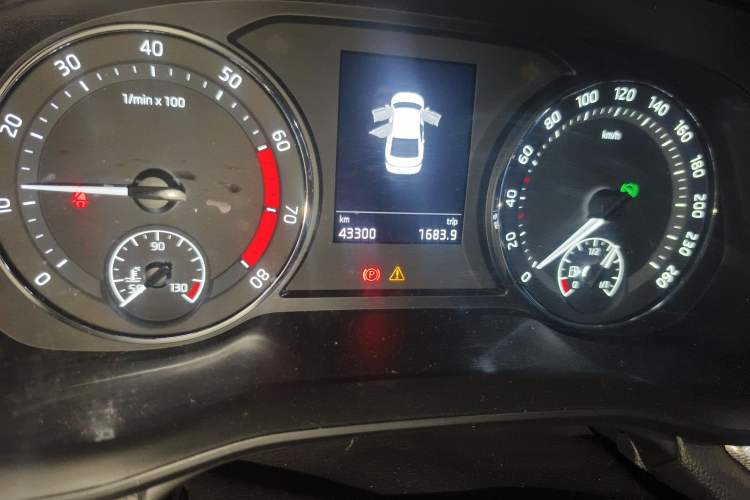 Used Skoda Octavia 2021 PRO TSI280 DSG Luxury Edition Odometer Close Up