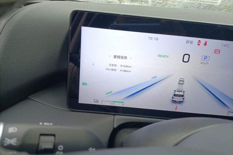Used Hongqi HS3 PHEV 2024 PHEV 115km Jingwei Edition Odometer Close Up