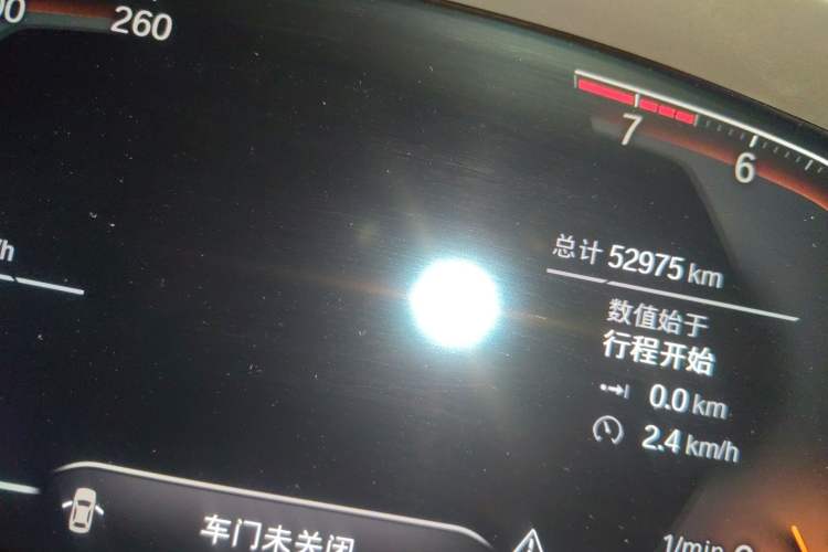 Used BMW X3 2022 xDrive30i Luxury Model M Night Sky Package Odometer Close Up