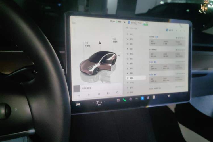 Used Tesla Model 3 2022 Rear-Wheel-Drive Version Audio And AC Panel