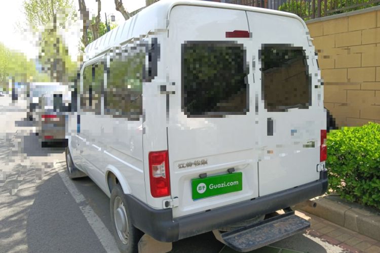 Used JMC Transit 2019 2.8T Commercial Version Short Wheelbase Mid-Roof 6-Seater China VI JX493 Rear Left 45 Deg