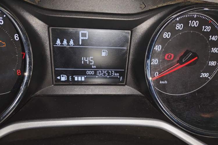 Used Chevrolet Cavalier 2020 325T Automatic Enjoyment Edition Odometer Close Up