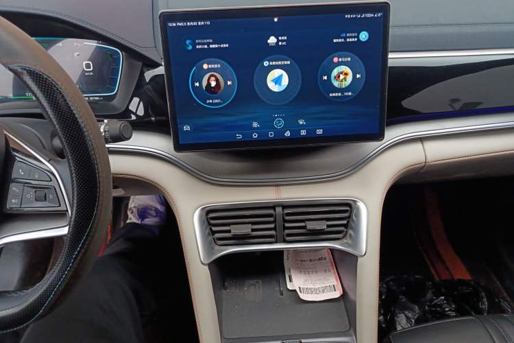 Used BYD Song PLUS New Energy 2023 Champion Edition DM-i 150KM Flagship PLUS Audio And AC Panel