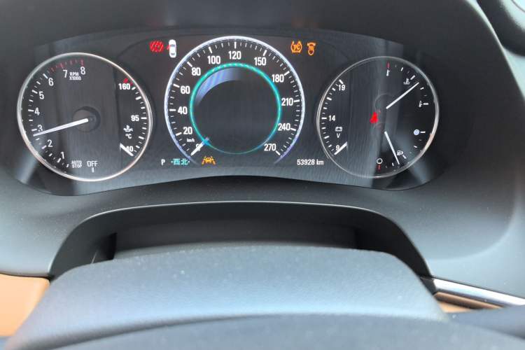 Used Buick LaCrosse 2016 20T Luxury Model Odometer Close Up