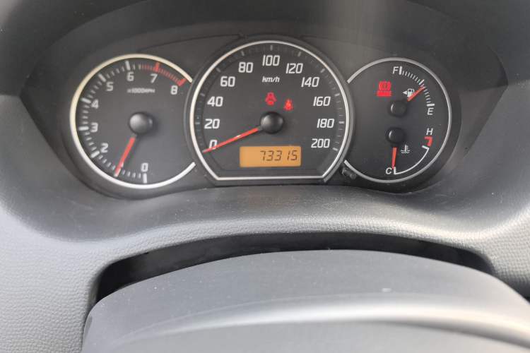 Used Suzuki Swift 2013 1.3L Manual Value Edition Odometer Close Up