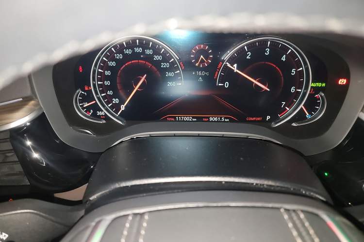 Used BMW 5 Series 2018 Facelifted 530Li Luxury Edition Premium Package Odometer Close Up