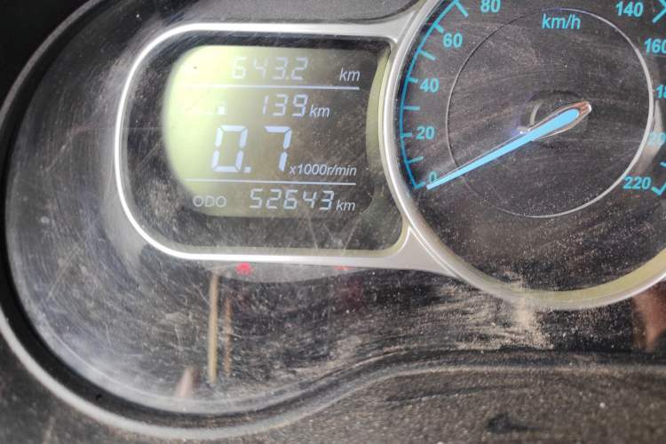 Used SWM X3 2017 1.6L Manual Fashion Model Odometer Close Up