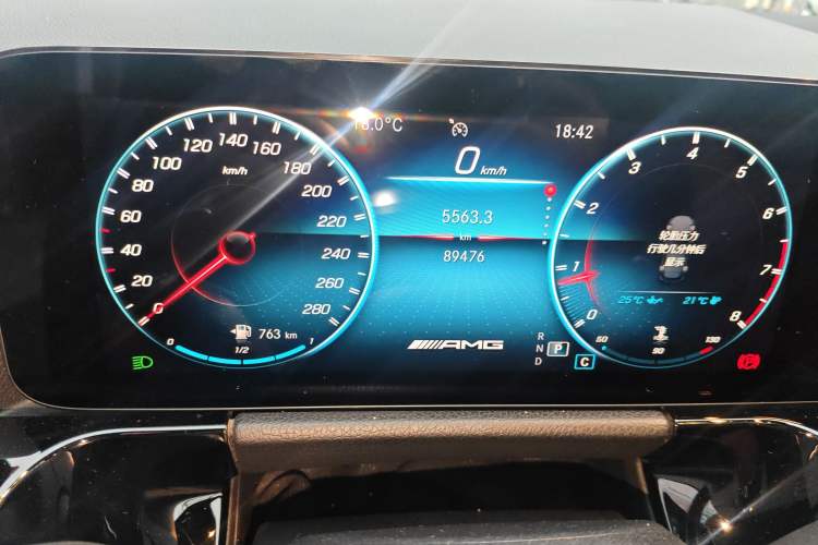 Used Mercedes-Benz GLA AMG 2022 AMG GLA 35 4MATIC Odometer Close Up