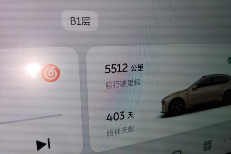 Used Nio ET5 2024 75 kWh Odometer Close Up