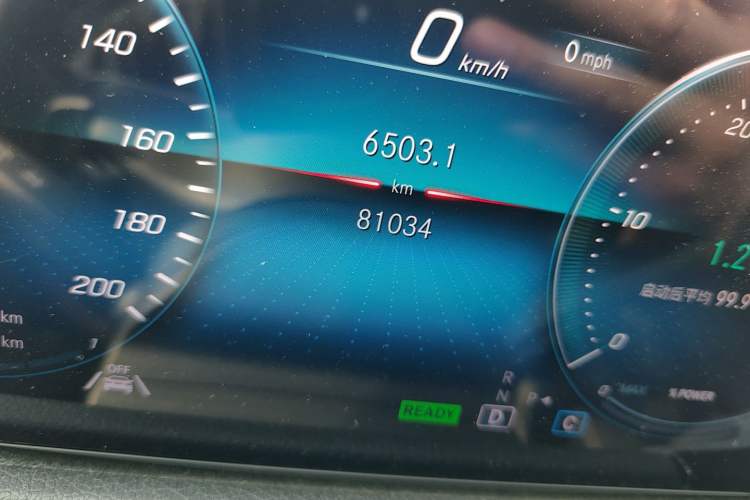 Used Mercedes-Benz EQB 2022 EQB 260 Odometer Close Up